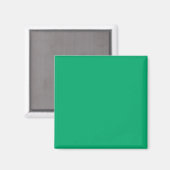 Emerald Green Custom Square Magnet (Vorderseite/Rückseite)