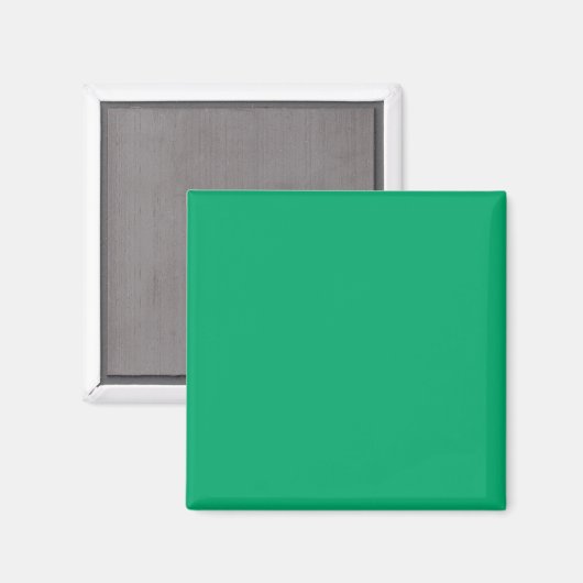 Emerald Green Custom Square Magnet (Vorderseite/Rückseite)