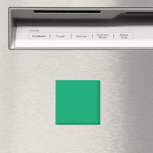 Emerald Green Custom Square Magnet (In Situ (Geschirrspüler))