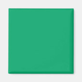 Emerald Green Custom Square Magnet (Vorne)