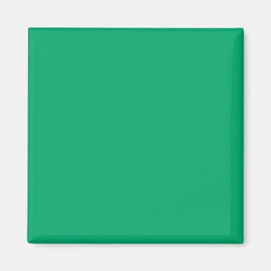 Emerald Green Custom Square Magnet (Vorne)