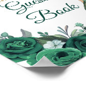 Emerald Green Daches Quinceañera Gästebuch (Ecke)