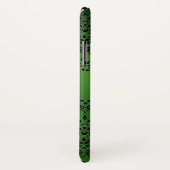 EMERALD GREEN DAMASK RED GEM MONOGRAM Case-Mate iPhone HÜLLE (Hinten/Rechts)