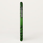 EMERALD GREEN DAMASK RED GEM MONOGRAM Case-Mate iPhone HÜLLE (Hinten/Links)