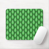 Emerald Green Dazzling Raindrops Mousepad (Mit Mouse)