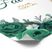 Emerald Green Dress Quinceañera Favoriten Poster (Ecke)