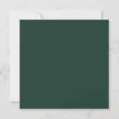 Emerald Green-Einladung Einladung (Rückseite)