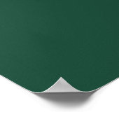Emerald Green Elegant 18 Tische Seating Chart Poster (Ecke)