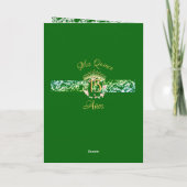 Emerald Green Elegant Boho Quinceañera Spanisch Programm (Rückseite)