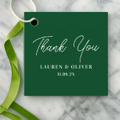 Emerald Green Elegant Minimalistisch Wedding Viele Geschenkanhänger