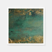 Emerald Green Elegant Wedding Serviette (Vorderseite)