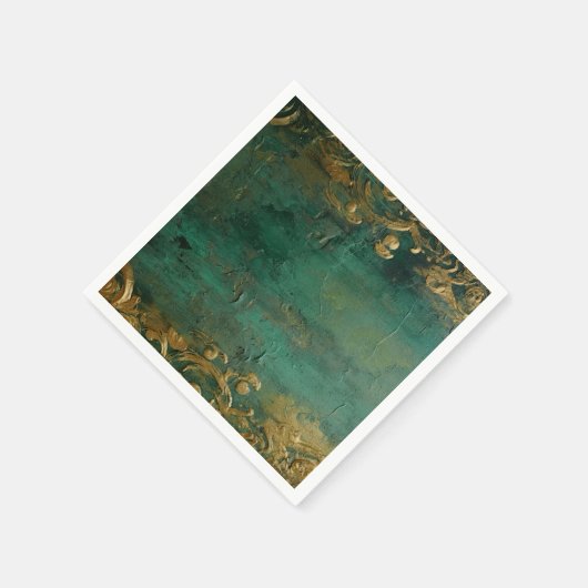 Emerald Green Elegant Wedding Serviette (Ecke)