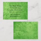Emerald Green elegante Visitenkarten für Frauen Visitenkarte (Vorne/Hinten)