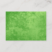 Emerald Green elegante Visitenkarten für Frauen Visitenkarte (Rückseite)