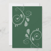 Emerald Green Enchanted Forest Einladung (Rückseite)