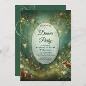 Emerald Green Enchanted Forest Einladung (Vorne/Hinten)