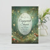 Emerald Green Enchanted Forest Einladung (Stehend Vorderseite)