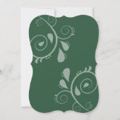 Emerald Green Enchanted Forest Einladung (Rückseite)