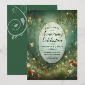 Emerald Green Enchanted Forest Einladung (Vorne/Hinten)