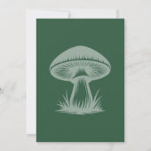 Emerald Green Enchanted Forest Wedding Einladung (Rückseite)