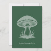 Emerald Green Enchanted Forest Wedding Einladung (Rückseite)