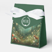 Emerald Green Enchanted Forest Wedding Geschenkschachtel (Vorderseite)