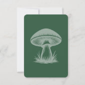 Emerald Green Enchanted Forest Wedding RSVP Karte (Rückseite)