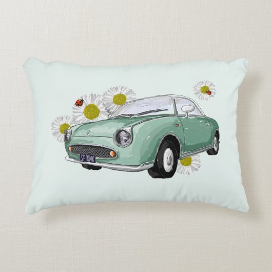 Emerald Green Figaro accent pillow Dekokissen (Vorderseite)