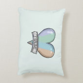 Emerald Green Figaro accent pillow Dekokissen (Rückseite(Vertikal))