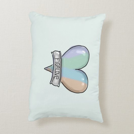 Emerald Green Figaro accent pillow Dekokissen (Rückseite(Vertikal))