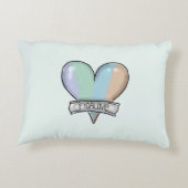 Emerald Green Figaro accent pillow Dekokissen (Rückseite)