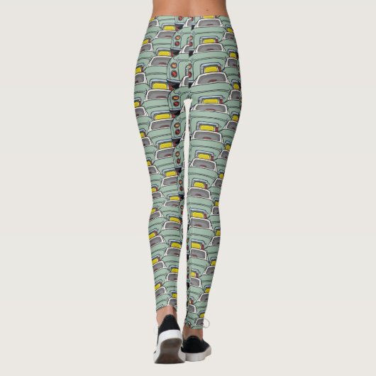 Emerald Green Figaro Car Figarations Leggings (Rückseite)