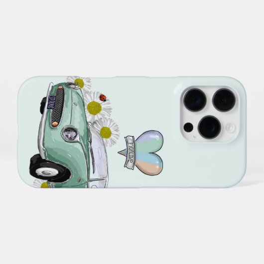 Emerald Green Figaro phone case - telefoonhoesje iPhone Hülle (Rückseite (Horizontal))