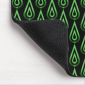 Emerald Green Flickering Flames Mousepad (Ecke)