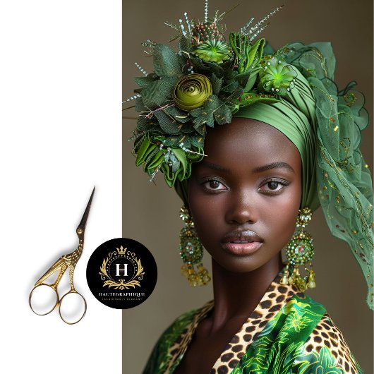 Emerald Green Floral Glamour Decoupage Seidenpapier