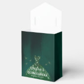 Emerald Green Floral Quinceañera Butterfliegen Geschenkschachtel (Geöffnet)