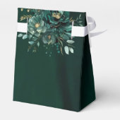 Emerald Green Floral Quinceañera Butterfliegen Geschenkschachtel (Rückseite)