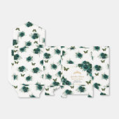 Emerald Green Floral Quinceañera Crown Butterflieg Geschenkschachtel (Ungefaltet)