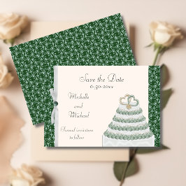 Emerald Green Florentine Save the Date