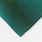 Emerald Green Fraktal Blume Fleecedecke (Ecke)