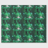Emerald Green Gemstone Wrapping Paper Geschenkpapier (Flach)