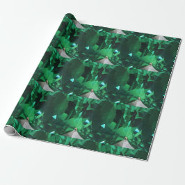 Emerald Green Gemstone Wrapping Paper Geschenkpapier