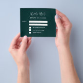 Emerald Green Ginkgo Budget Hochzeitsreaktion UAWG Flyer (Gruppe)