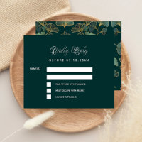 Emerald Green Ginkgo Budget Hochzeitsreaktion UAWG