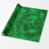 Emerald Green Glam Animal Print Geschenkpapier (Ungerollt)