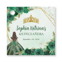 Emerald Green Glam Gold Floral Princess Tiara