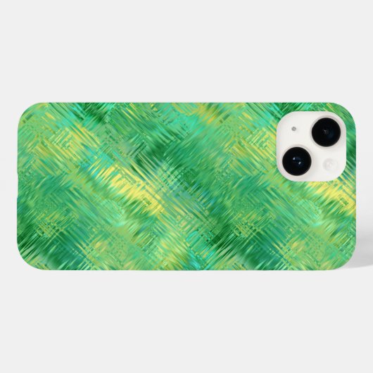 Emerald Green Glassy Texture Case-Mate iPhone Hülle (Rückseite (Horizontal))