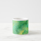Emerald Green Glassy Texture Espressotasse (Vorderseite)