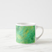 Emerald Green Glassy Texture Espressotasse (Rechts)