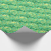 Emerald Green Glassy Texture Geschenkpapier (Ecke)